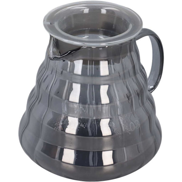 Kaffekanna i glas, hög kaffeserver i borosilikatglas för hemmabruk (700 ml)