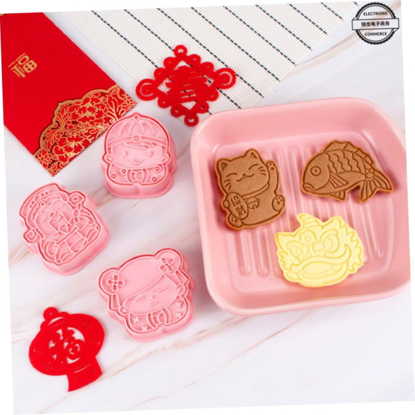 1 Form Bakning Månnyår Cookie Cutter Rolig Cookie Cutter Year of the Rabbit Molds Form Djurkakor Kex