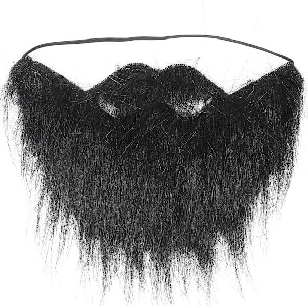 Fake Skägg Skägg Styling Verktyg Män Fake Skägg Svart Rolig Lång Mustasch Skägg Kostym För Fest C-Hul Halloween Falsk Skägg Vuxen Realistisk