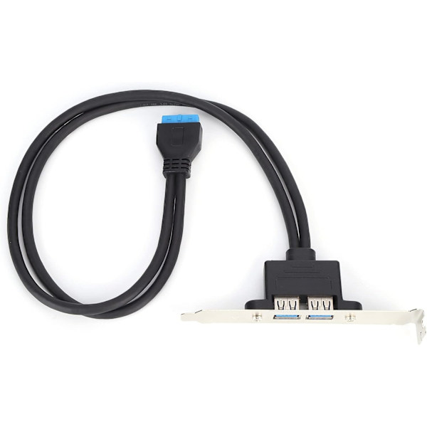 Moderkort 4 portar USB 3.0 Bakpanelsfäste Dubbel USB Baffelkabel Pvc Aluminiumlegering Mässing Dubbel USB Baffelkabel Moderkort 19 Pin Till Dual
