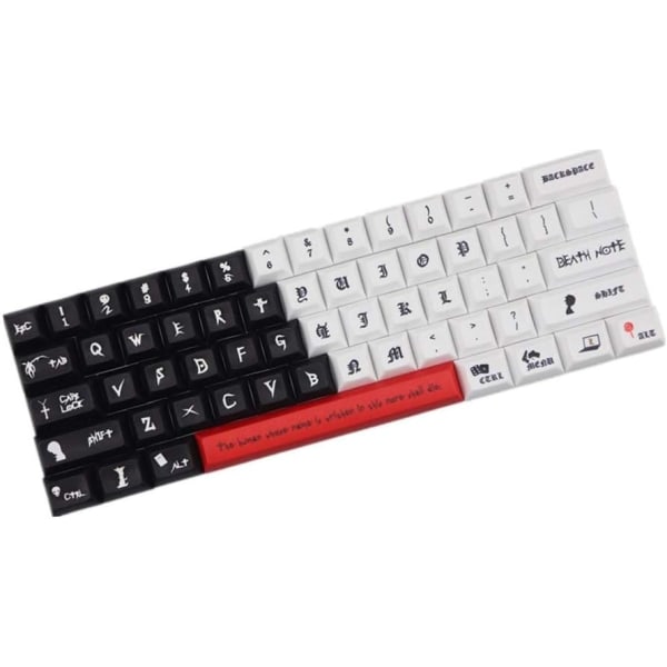 DSA Pbt Keycap Dye Sub Keycaps 61 nycklar för switch (färg: Keycap)