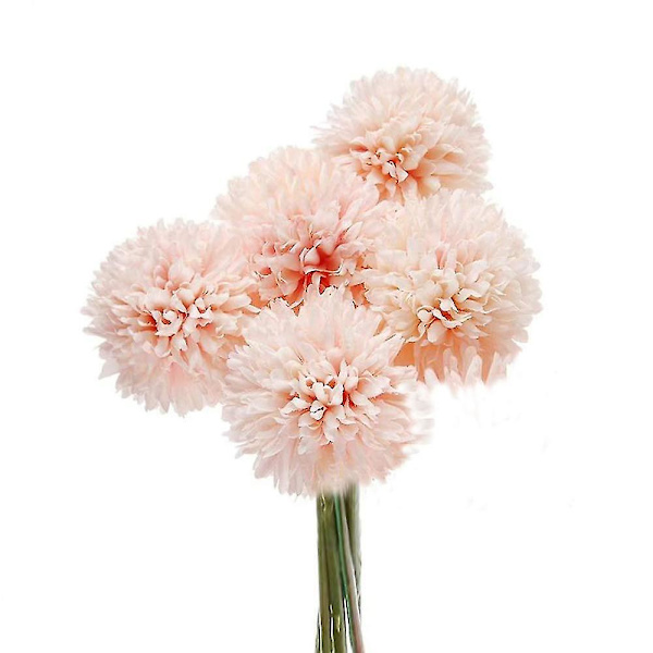 Konstgjorda hortensiablommor, 6 st sidenkrysantemum små bollblommor för hemträdgårdsdekoration, bröllop