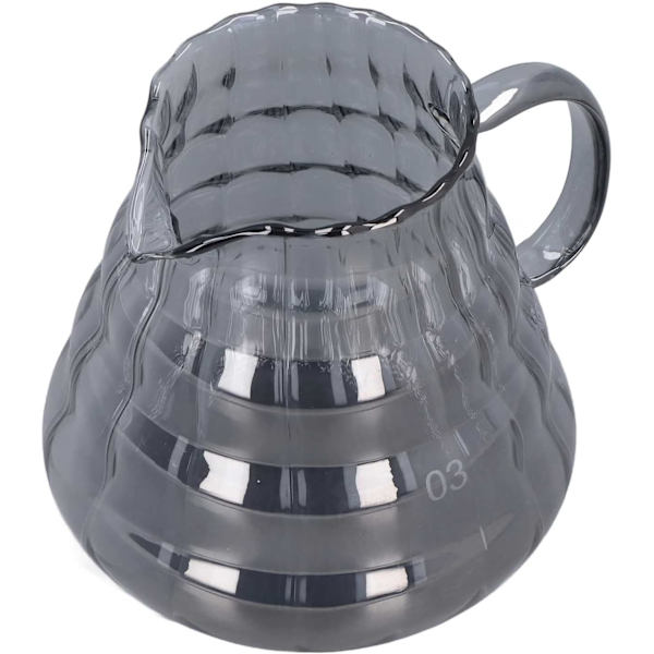 Kaffekanna i glas, hög kaffeserver i borosilikatglas för hemmabruk (700 ml)