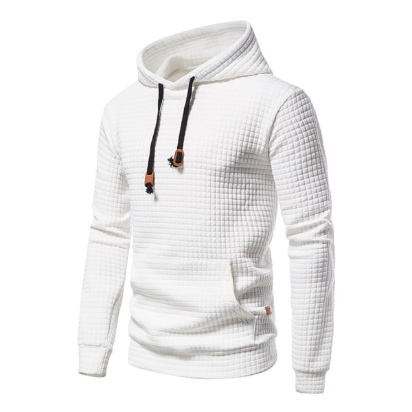 Långärmad tröja för män Casual hoodies white L