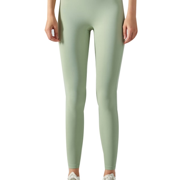 Leggings för kvinnor, svarta tights med hög midja green L