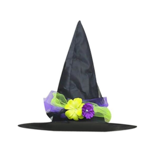 Witch's Tail Mesh Poncho Free Hat Purple L