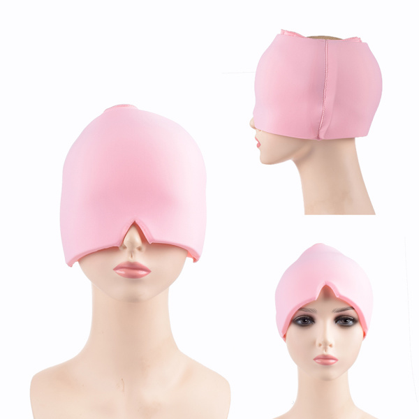 Huvudvärk Förkylning Migrän Relief Head Ice Pack Wrap Pink double layer