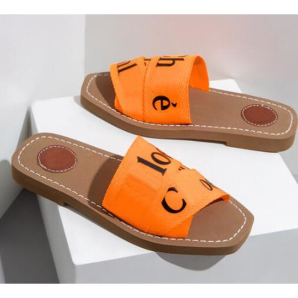 Alphabet Webbing Tykke Bunnsåler Damessko Orange 41