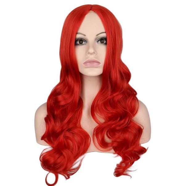 Barbie Peruk Cos Ljusblond Medium Peruk Red