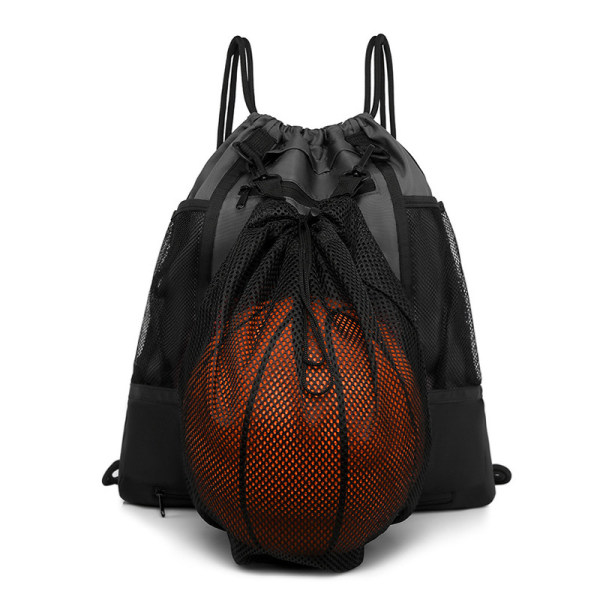 Ryggsäck med dragsko Basketväska Grey