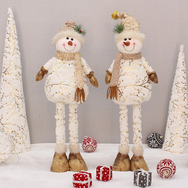 Snømann Juletrepynt Snømann Plysj Leke Style4