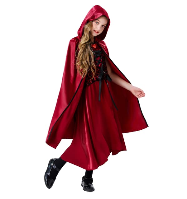 Rödluvan Halloween kostym 120cm