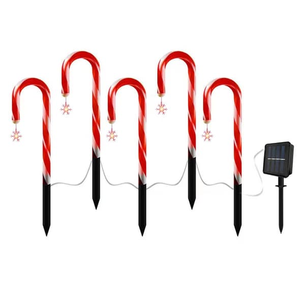Solcelled Julepepperkaker Lys Utenfor Dekorasjoner Style2