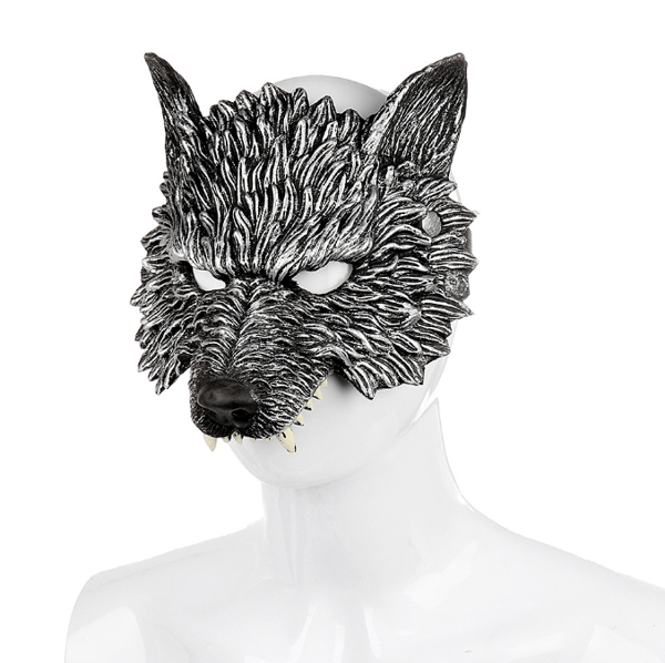 Wolf Mask Halloween Half Face Werewolf Mask