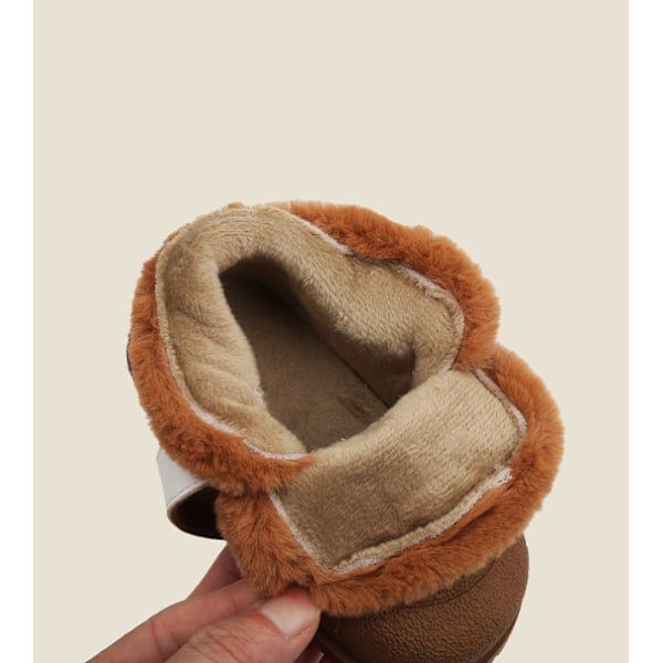 Vastasyntyneiden vauvojen tyttöjen ja poikien talvi- ja lumikengät Beige 16