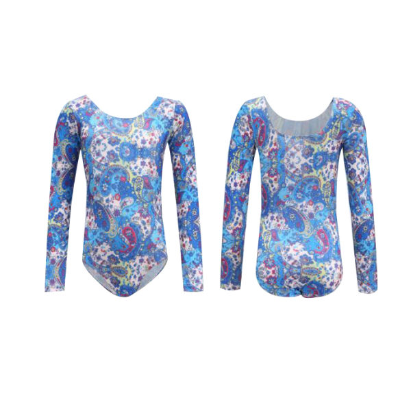 Tjejer Leotards One-Piece Färgglada Danskläder blue 120cm