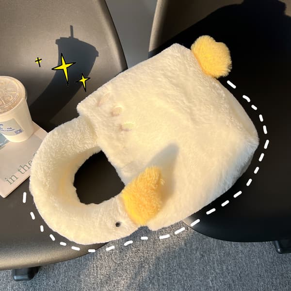 Söt Plush Gåspåse för Kvinnor Rolig Nyhet Gåspung Handväska
