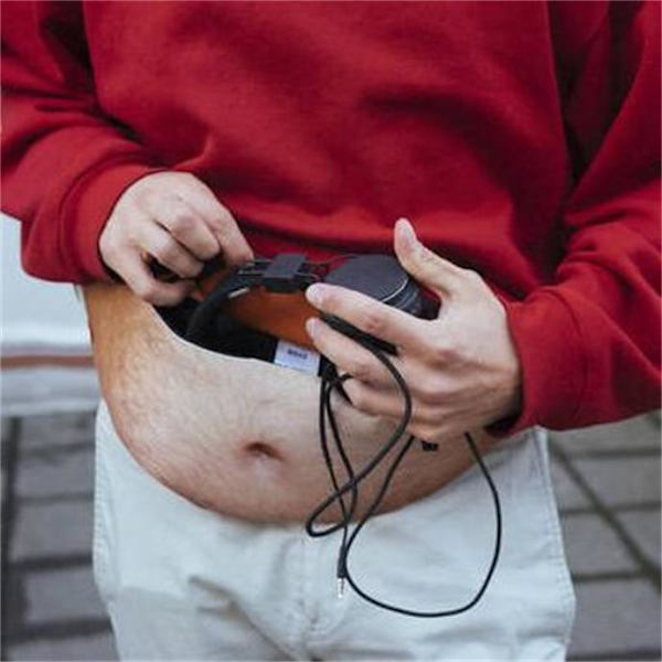 Falsk Ølmage Fanny Pack Taljepose Style 2