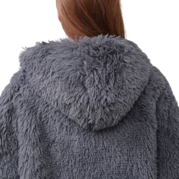 Shaggy Ylisuuri Huppari-Peitto Unisex Yksi Koko Grey