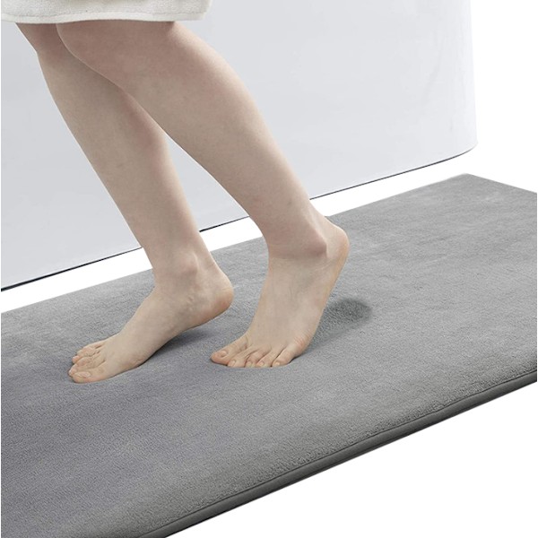 Memory Foam badmatta, supermjuka absorberande badrumsmattor grey 43x61