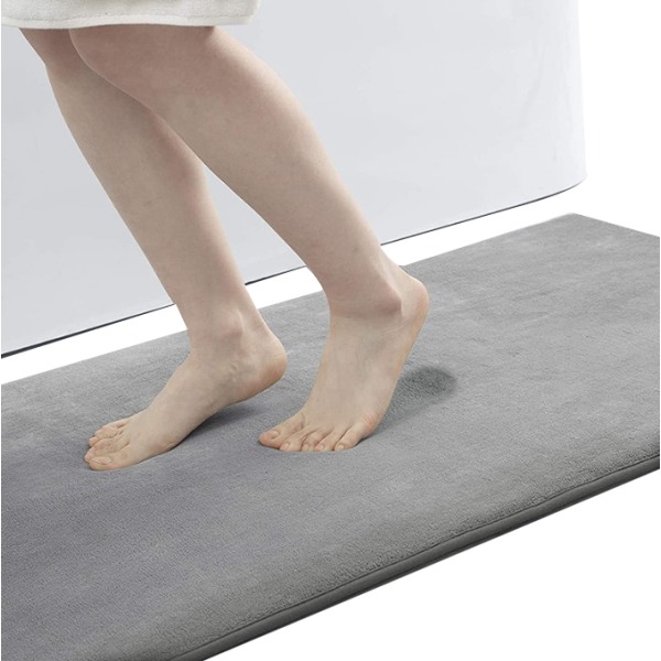 Memory Foam badmatta, supermjuka absorberande badrumsmattor grey 51*76cm