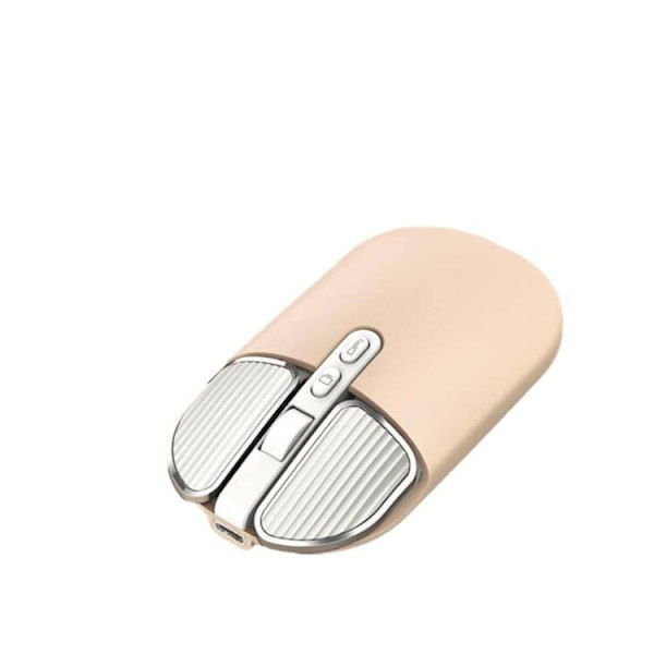 Trådløs Bluetooth-mus med 2.4G modtager Milk Tea