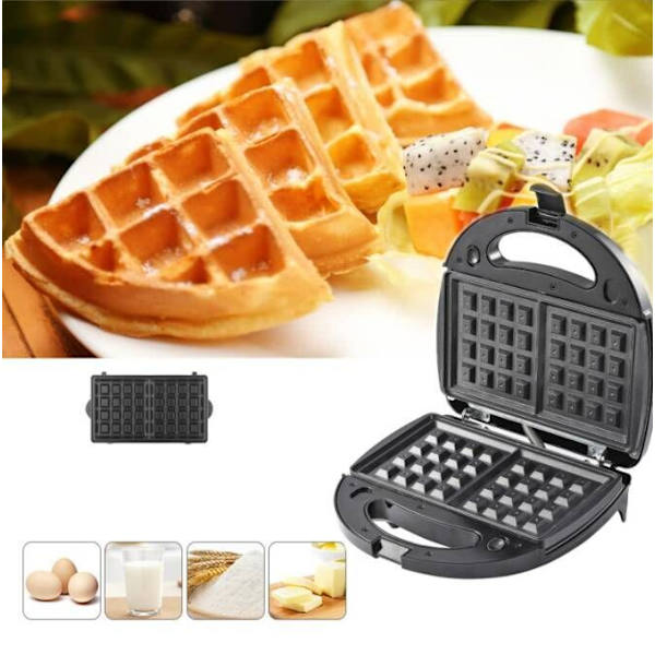 Tre i en multifunktionell frukostmaskin för hemmet black