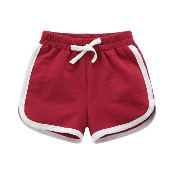 Barn Bomull Sports Shorts Sommar Red 130cm