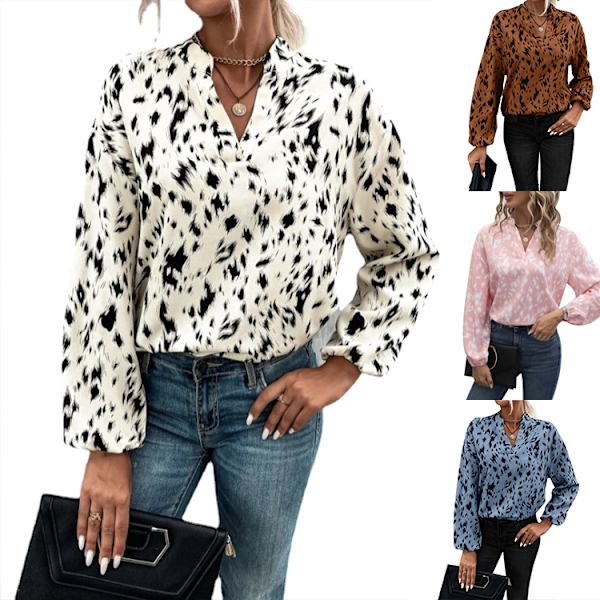 Lättviktsskjorta med lång ärmad passform för kvinnor white XL