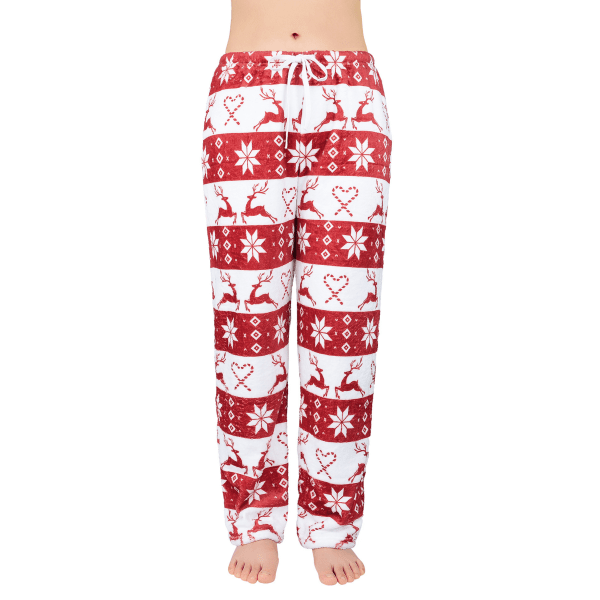 Julpyjamasbyxor för kvinnor med dragsko Style1 L