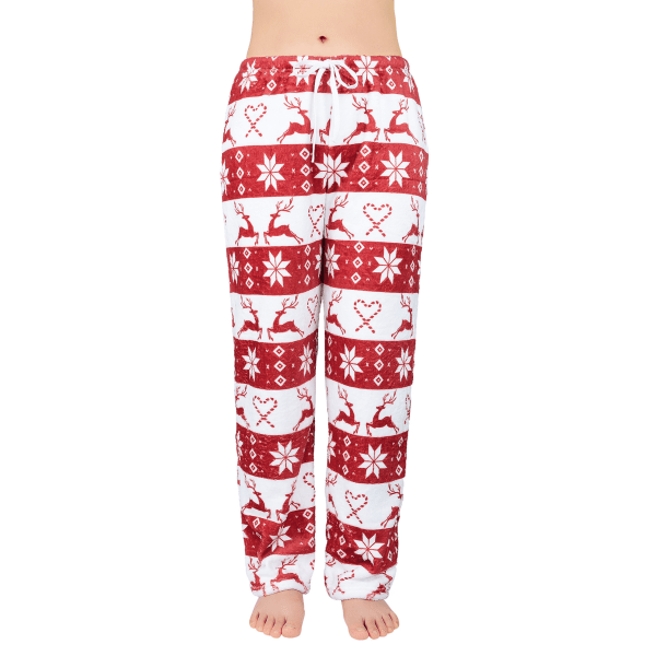 Julpyjamasbyxor för kvinnor med dragsko Style1 XL