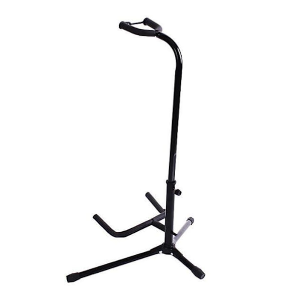 Enkelt Opretstående Foldbar Guitar Stativ Black