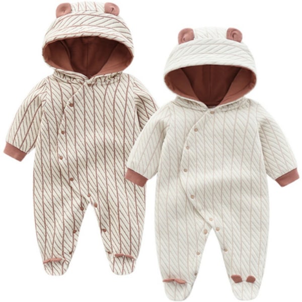 Höst och vinter unisex nyfödda outfits white 80cm