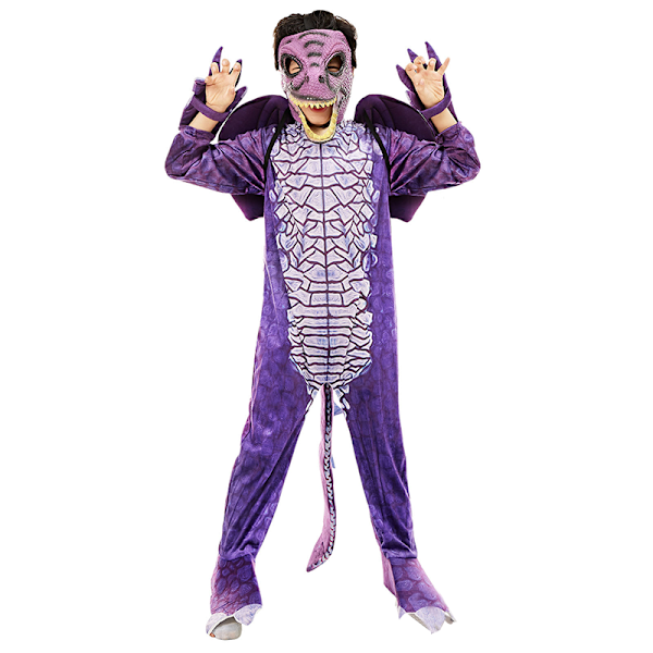 Halloween-dragt til drenge, dragekostume med vinger Q4 140