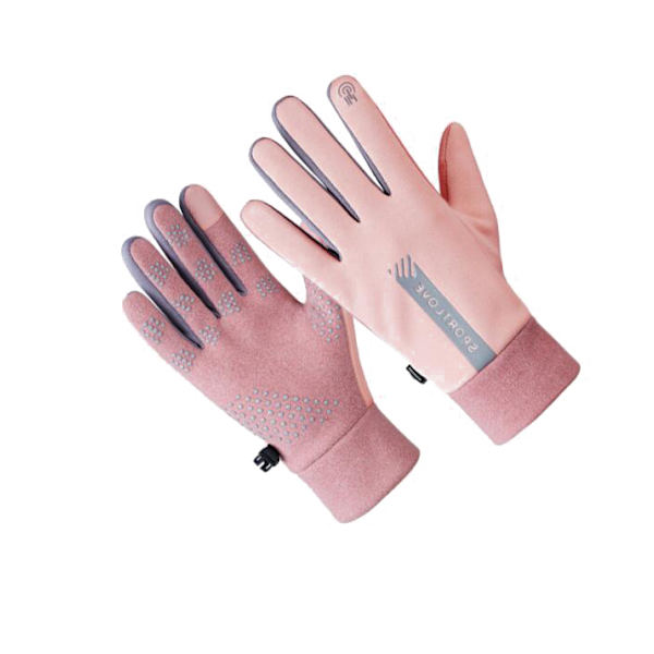 Vinterhandskar Touch Screen Handskar Varm Vattentät Vindtät pink grey M