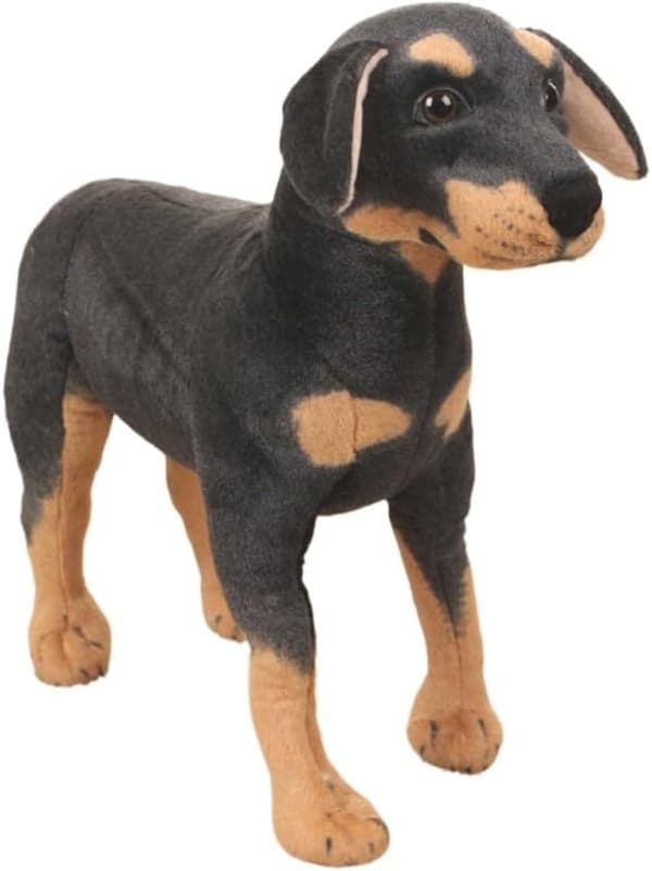 Musta Labradori/Pit Bull -sekoitus Pehmolelu 32cm