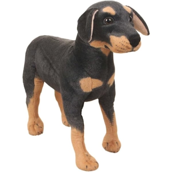 Plushdjur i svart labrador/pitbull-mix 70cm