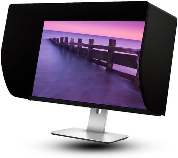 27 tommers LCD LED videomonitor hette solskjerm solhette