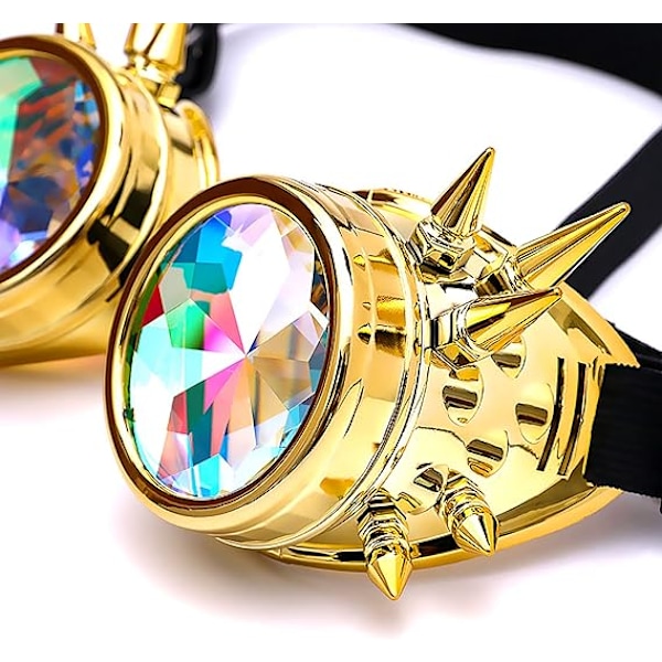 Steampunk-lasit Halloween-asusteisiin Colorful