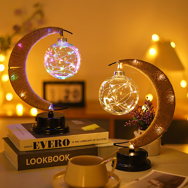 Jern Natlys, LED Dekorative Lys Til Fester Moon