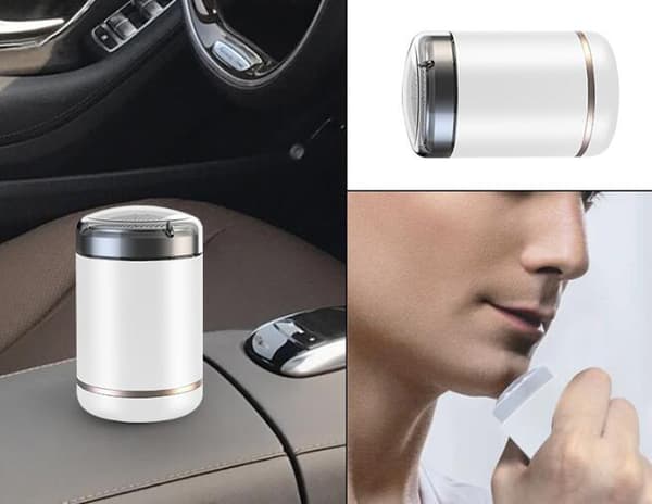 Bärbar elektrisk mini USB -rakapparat för män Black