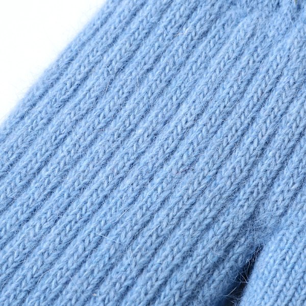 Damvantar, stickade tjocka handskar Blue