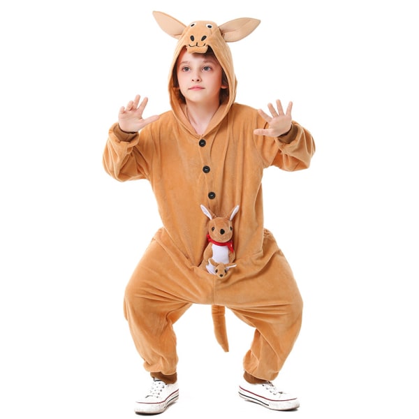 Halloween Childs Jumpin' Joey Kangaroo Fancy Dress Kostym M 