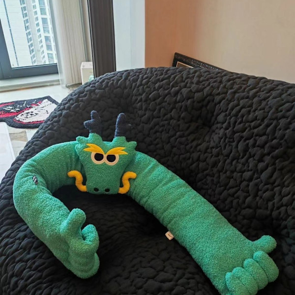 Drakyår Maskot Plyschkudde, Perfekt för Säng, Soffa och Lek