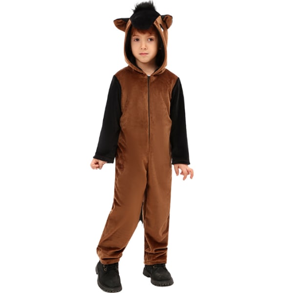 Barn Unisex Djur Onesie Pyjamas Cosplay Kostym Presenter L