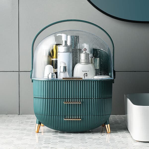 Makeup-organizer til bordplade Skincare Organizer Blue