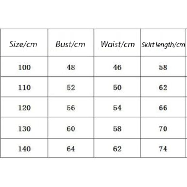 Tyttöjen Puhvihihainen Tyllihame Pyörähdys Babydoll Levenevä Juhlapuku Prinsessamekko Pink 100cm