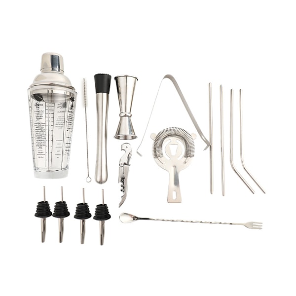 14oz Cocktail Shaker Bar Sæt, 16 Dele