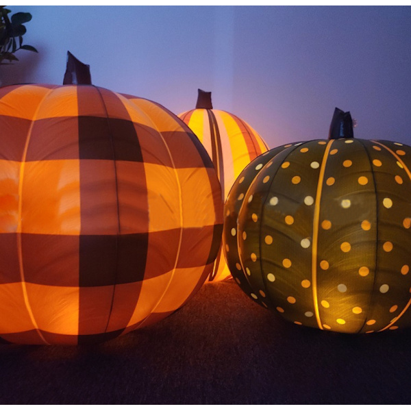 Halloween-Pumpun Ilmapallo LED-Lyhty Kurpitsa Valot Sisä- ja Ulkokäyttöön Lattice