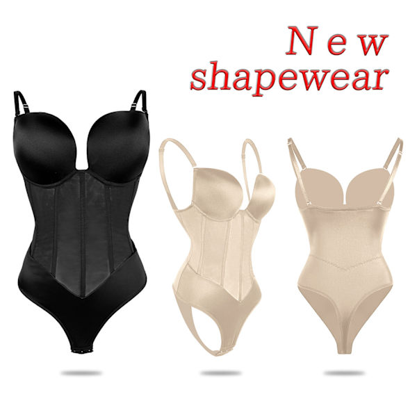 Damer i ett stycke Shapewear lår smalare kroppsformare Skin color M